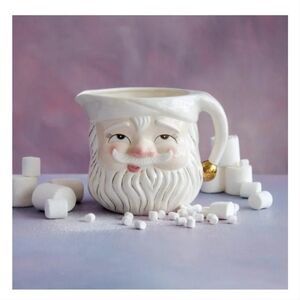 Glitterville Papa Noel Ceramic Pitcher